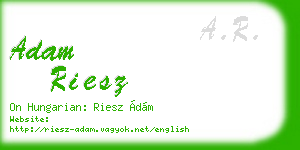 adam riesz business card